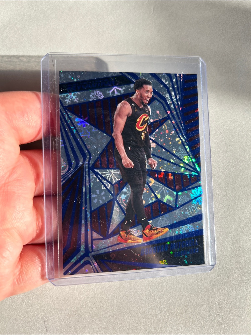 Donovan Mitchell Cleveland Cavaliers Trading Card - Blue Design